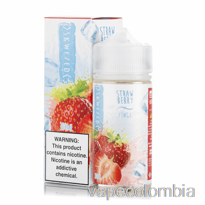 Vape Recargable Ice Fresa - E-líquido Sesgado - 100ml 0mg